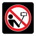 No selfie sign