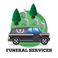 Funeral services. Royalty Free Stock Photo