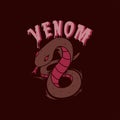 Venom viper cobra snake illustration