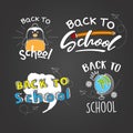 Back to school package illustration Royalty Free Stock Photo