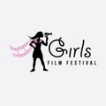 Girls film festival. Women cinema festival. Girls short film festival