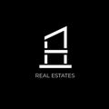 H letter vector logo. Real estates logo. Geometric logo with letter H. House emblem