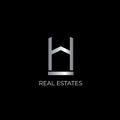 H letter vector logo. Real estates logo. Geometric logo with letter H. House emblem