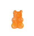 Orange gummy bear candy Royalty Free Stock Photo