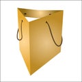 Triangle shopping paper bag Graphic