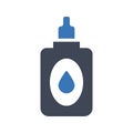 Medical dropper flat vector icon