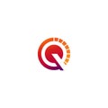 Q letter logo design, q logo, letter q