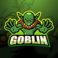 Green goblin mascot esport logo design