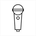 Microphone icon vector. outline style icon