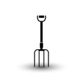 Shovel icon isolated on white background from summer camp collection. Royalty Free Stock Photo