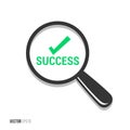 Success Magnifying Glass Royalty Free Stock Photo