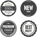 Retro vintage business promotional badges Royalty Free Stock Photo