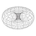 Torus Topology Circle Geometry Mathematics on white background