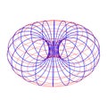 Torus Topology Circle Geometry Mathematics on white background Royalty Free Stock Photo