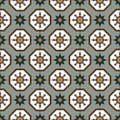 Traditional Palestinian Floor Tiles Seamless pattern.