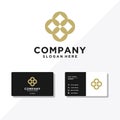 Right, left, up, down, arrow logo & business card designs Royalty Free Stock Photo