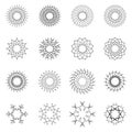 Starburst sunburst abstract. Explosion fireworks vector set Royalty Free Stock Photo