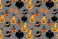 Pattern Seamless 00011 Seamless Pattern Halloween Royalty Free Stock Photo