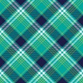 Blue and yellow argyle plaid pattern Royalty Free Stock Photo