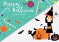 New halloween candy girl Royalty Free Stock Photo