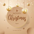 Creative elegant rounded Christmas flyer