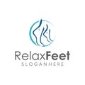 Foot Health Logo Template Design Vector, Emblem, Concept Design. Foot podiatry logo template Creative Symbol Icon. Podiatric foot