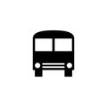 Buss icon design vector black and white