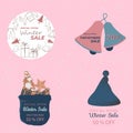 Illustration graphic of badge special offer winter sale