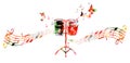 Colorful drums design. Music background Royalty Free Stock Photo