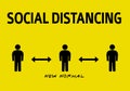 Social distancing graphic