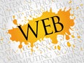 Web word cloud Royalty Free Stock Photo