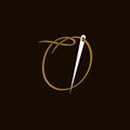 Simple Initial Needle O Royalty Free Stock Photo