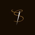 Simple Initial Needle S Royalty Free Stock Photo