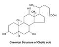 Chemical Structure of Cholic acid