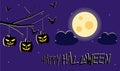 Happy halloween vector. banners, invitation, posters, websites, brochure, ecommerce, flyers. flat illustration. Royalty Free Stock Photo