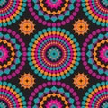 Seamless Brightly Colored African Design