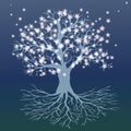 Tree of life icy version Royalty Free Stock Photo