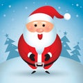 2020 Merry Christmas greeting card / templates of cute Santa Claus