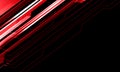 Abstract red metallic line cyber on black with blank space design modern technology futuristic background vector Royalty Free Stock Photo