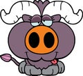High quality vector animated bull which is very cute
