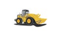 Vector of a Tractor - bulldozer