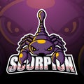 Scorpion mascot esport logo design