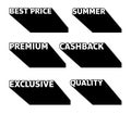Popup blackfriday sale shop promotion tag design for marketing