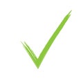 Checkmark confirm icon, vector on white background