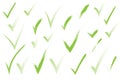 Checkmark confirm icon, vector on white background