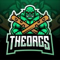 The Orc mascot. esport logo design Royalty Free Stock Photo