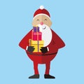 Santa Claus vector illustration, Cartoon Santa Claus for Your Christmas and New Year greeting Design