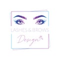 Eyelashes and Eyebrows make up design logo, Vector logo design for beauty salon