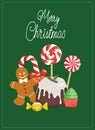 Christmas candies card