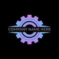 Gear Logo Template vector icon. Abstract Gear sing on white background. Royalty Free Stock Photo